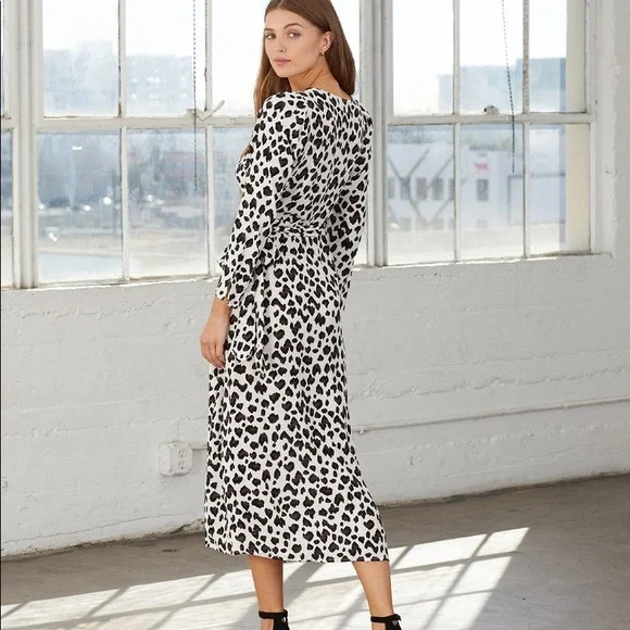Cleobella Miles Maxi Wrap Dress Leopard Print | Small , only worn once - Picture 2 of 5
